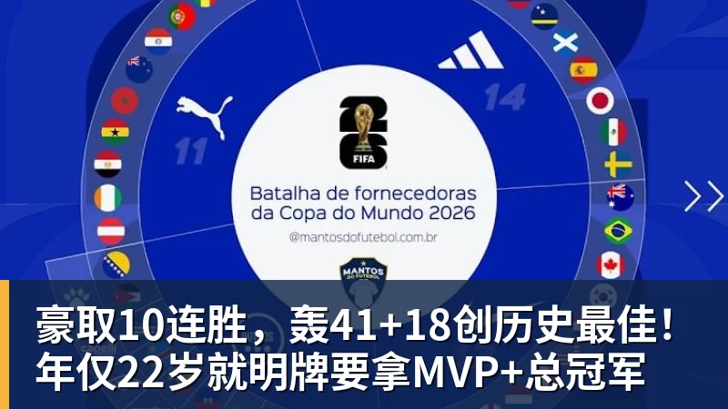 星空体育豪取10连胜，轰41+18创历史最佳！年仅22岁就明牌要拿MVP+总冠军